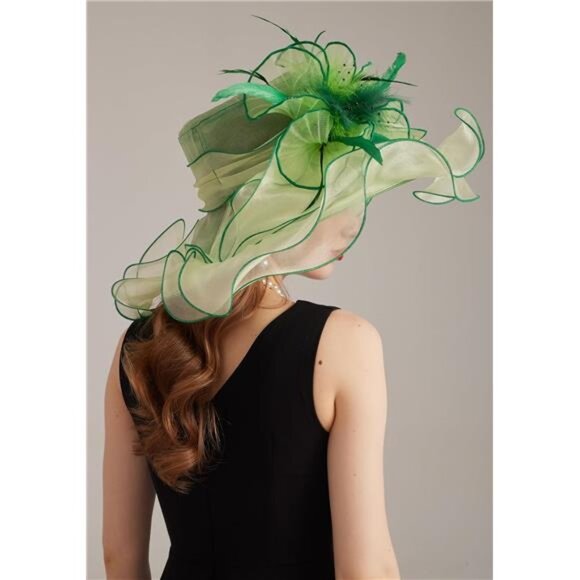 Women\'s Kentucky Hat Wide Brim Light Green